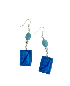 Chunky Blue Earrings