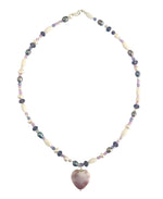 Load image into Gallery viewer, Purple Mixed Bead Necklace
