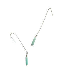 Aventurine Threader Earrings