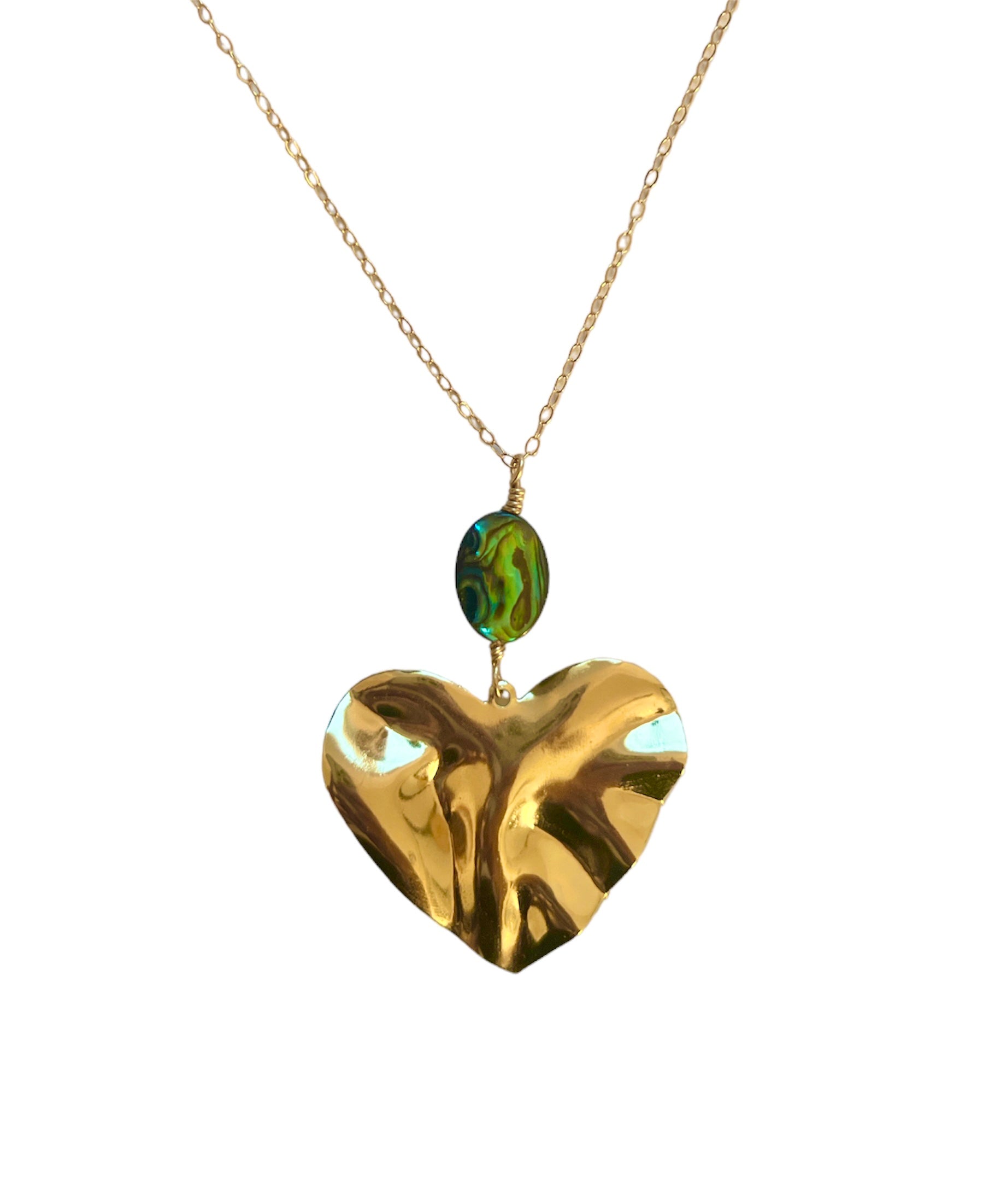 Abalone Heart Necklace